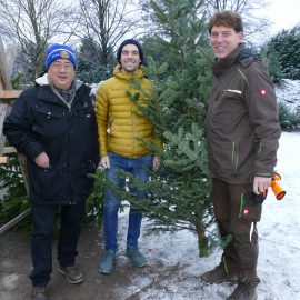 Eindrücke vom Weihnachtsbaumverkauf bei Firma Walker